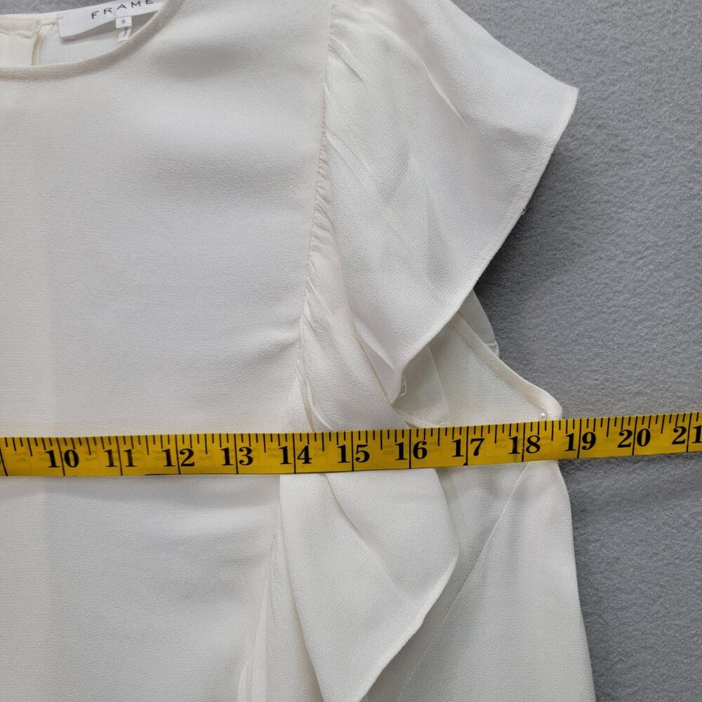 Frame Knotted Flutter Sleeve Back Button, Size S - image 8